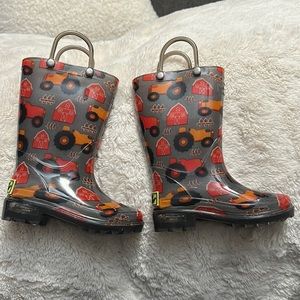 Western Chief Light Up Tractor Rain Boots